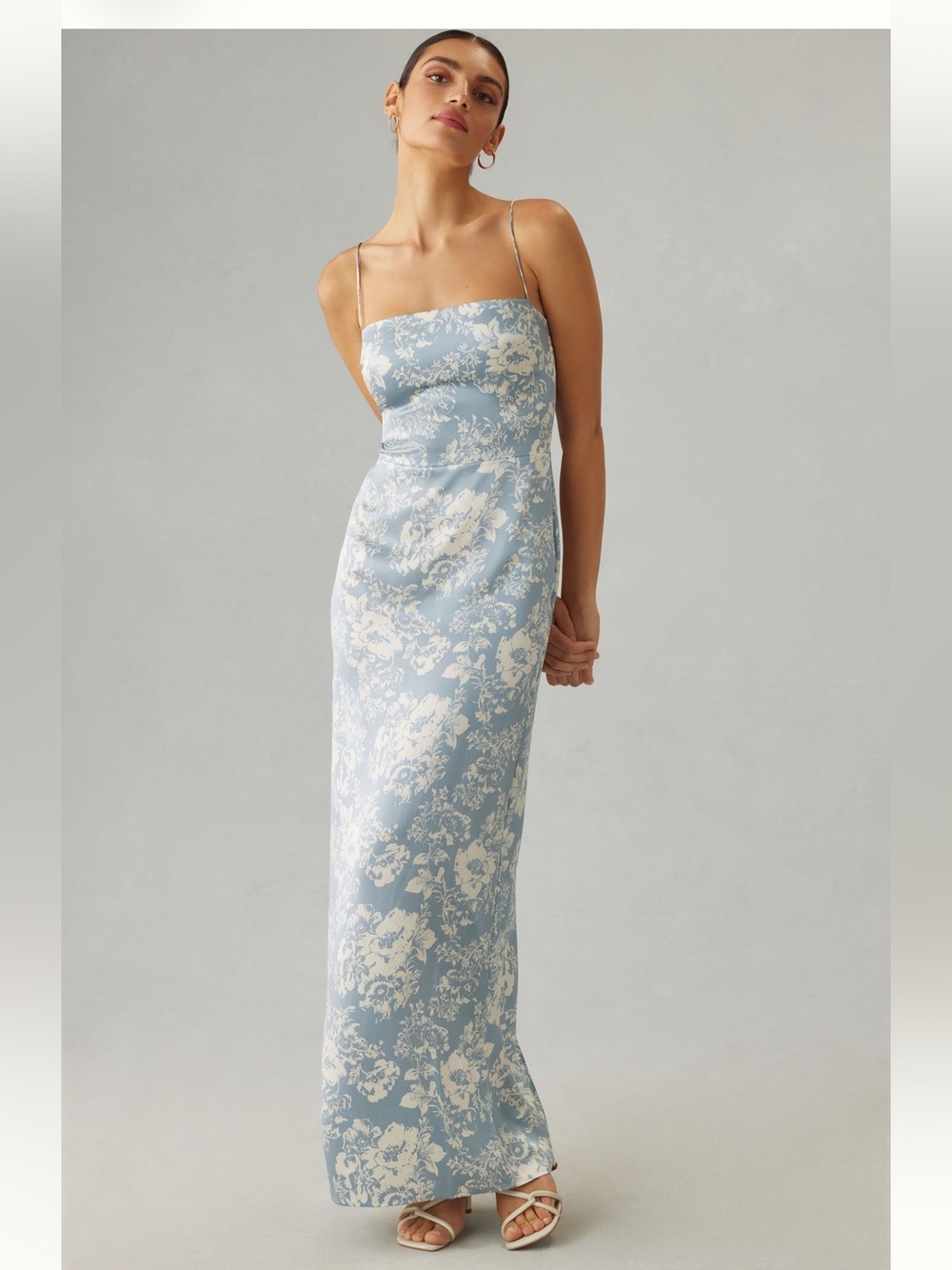 Reformation Frankie Slip Dress - Like New - Size 2 - Light Blue
